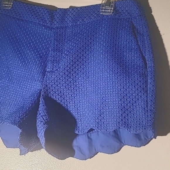 ELLE Royal Blue Indigo Bloom Shorts, Size: 6 - Picture 5 of 7